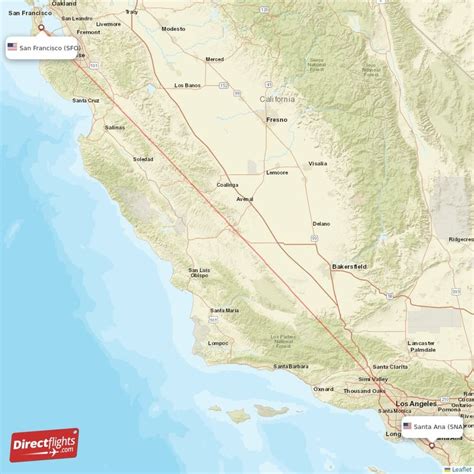 Flight Time from SNA to SFO